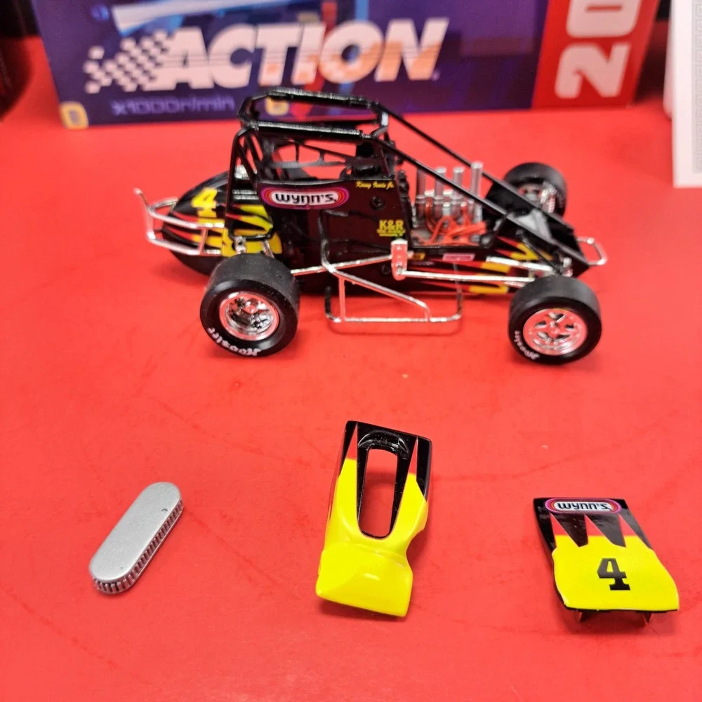 Action Racing Kenny Irwin #4 Wynn's 1994 Midget 1:24 Black Excellent Limited Ed